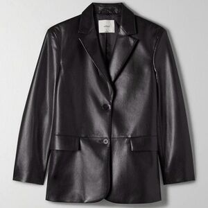 Aritzia Wilfred Vegan Leather Blazer